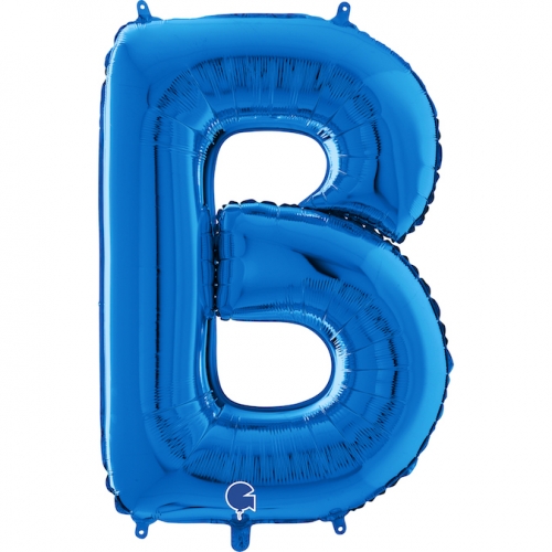 Balón písmeno B modré 66 cm - Písmená modré