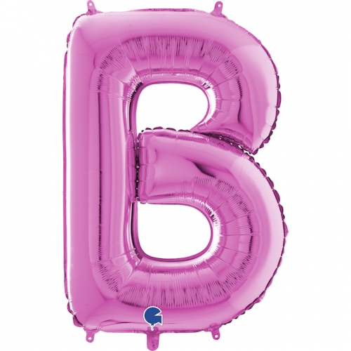Balón písmeno B ružové 66 cm - Písmená ružové