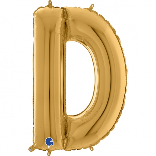 Balón písmeno D zlaté 66 cm