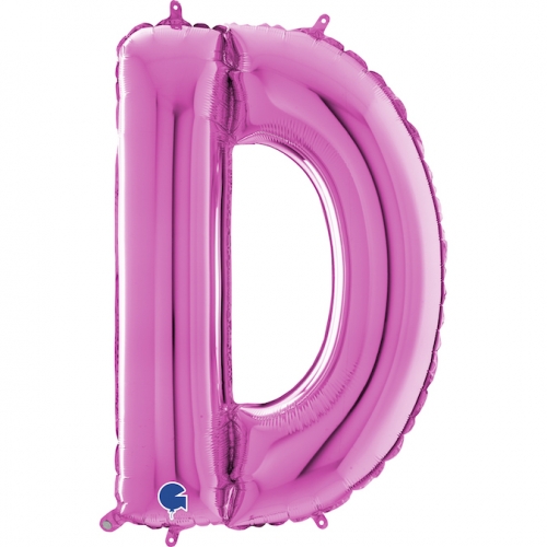Balón písmeno D ružové 66 cm - Písmená ružové