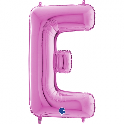 Balón písmeno E ružové 66 cm