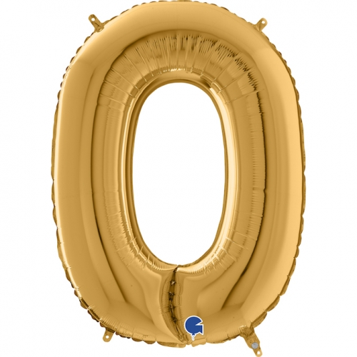 Balón písmeno O zlaté 66 cm