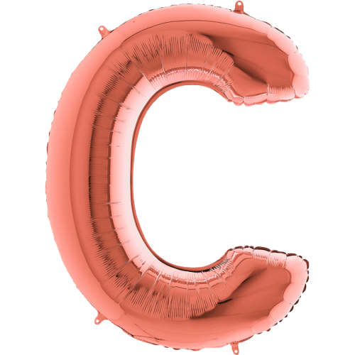 Balón písmeno C rose gold 100 cm