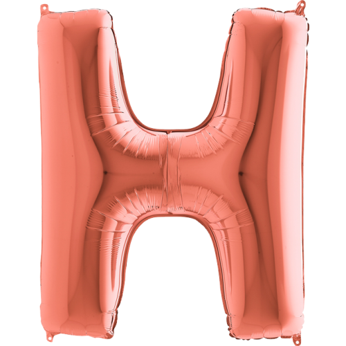 Balón písmeno H rose gold 100 cm