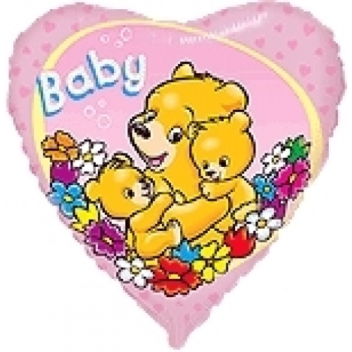 Balón Macko - Baby - ružový