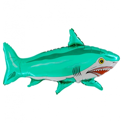 Balón Žralok zelený - Balóny zvieratká