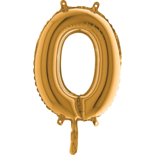 Balón číslo 0 zlaté 35 cm