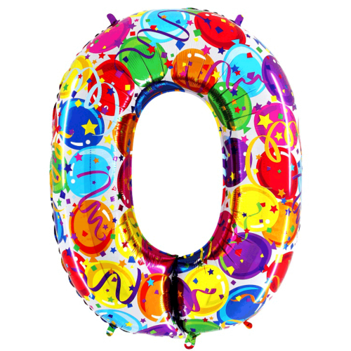 Balón číslo 0 párty 100 cm
