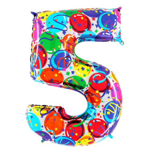 Balón číslo 5 párty 100 cm