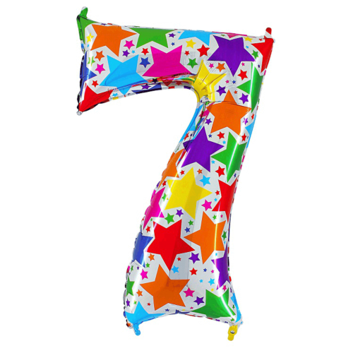 Balón číslo 7 hviezdy 100cm