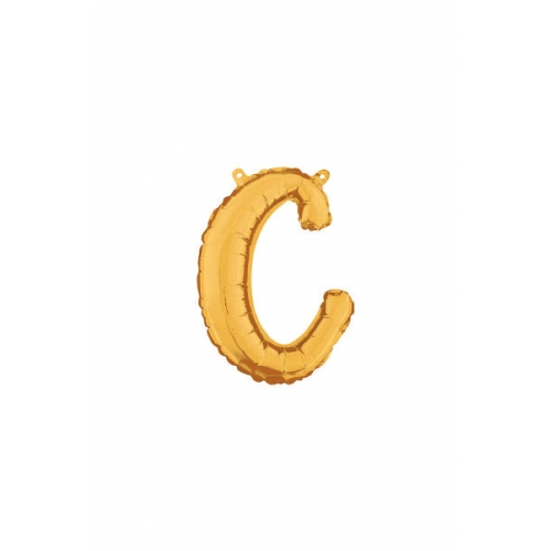 Balón písmeno malé zlaté C script