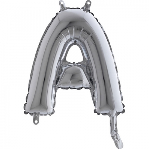 Balón písmeno A strieborné 35 cm