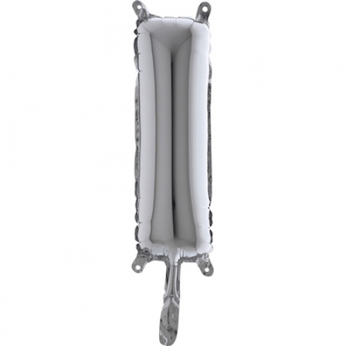 Balón písmeno I strieborné 35 cm