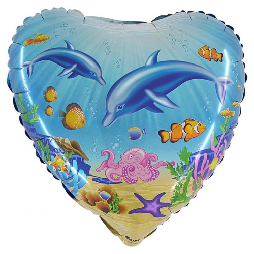 Balón Delfíny more - Héliové balóny