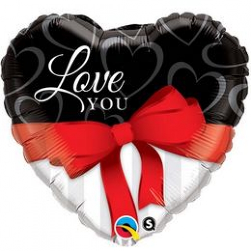 Q Love You Red Ribbon