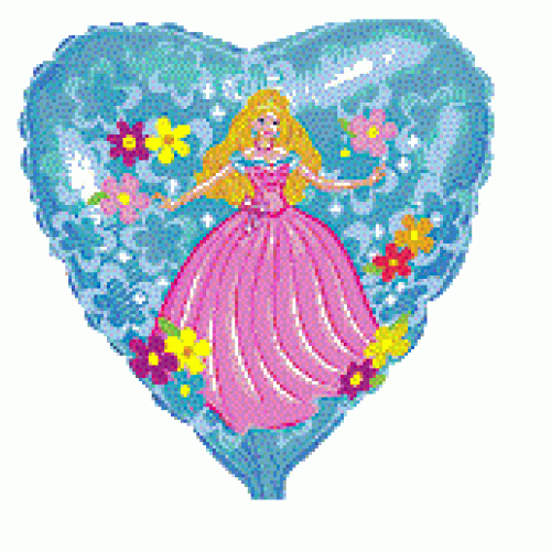 Balón Princezná srdce - Dievčenské balóny