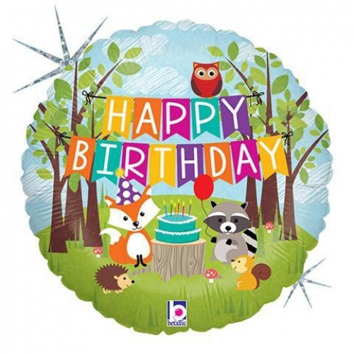 Balón Woodland HBday