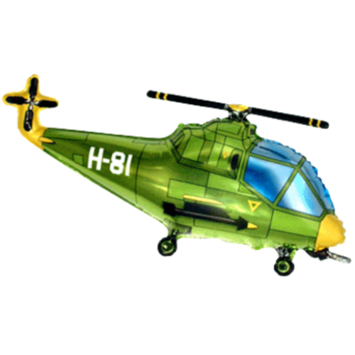 Balónik Vrtuľník zelený