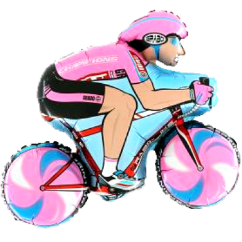 Balón Bicykel ružový