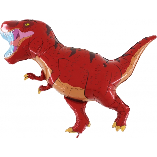 Balón Dino T-Rex červený