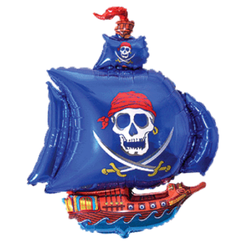 Balón Pirátska loď - Chlapčenské balóny