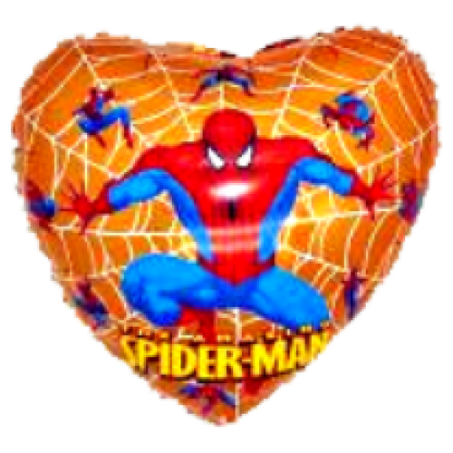 Balón Spiderman srdce