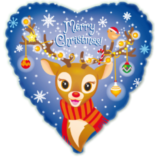 Balón Srdce Sob Xmas - Vianočné balóny