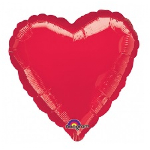 Balón Srdce 45 cm červené