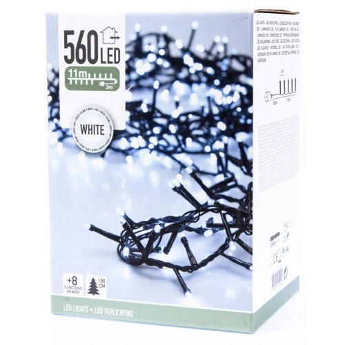 Svetelná reťaz 560 LED studená biela
