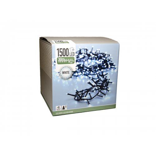 Vianočná svetelná reťaz LED 30m biela
