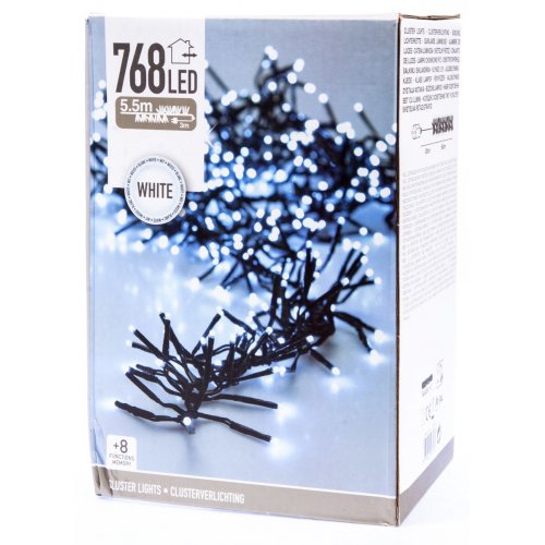 Svetelná reťaz 768 LED studená biela