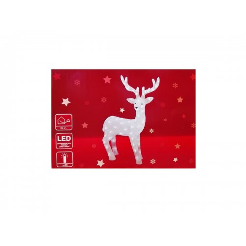 Vianočný svietiaci Jeleň 80 LED 75cm akrylový