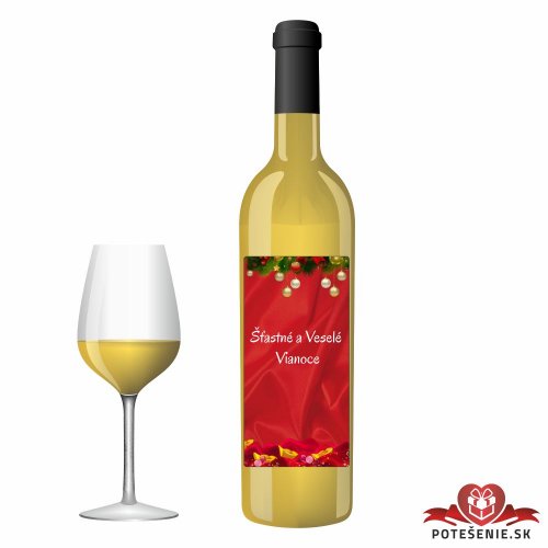 Vianočné darčekové víno, motív V024 - Vianočné darčekové víno