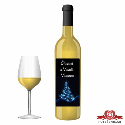 Vianočné darčekové víno, motív V057