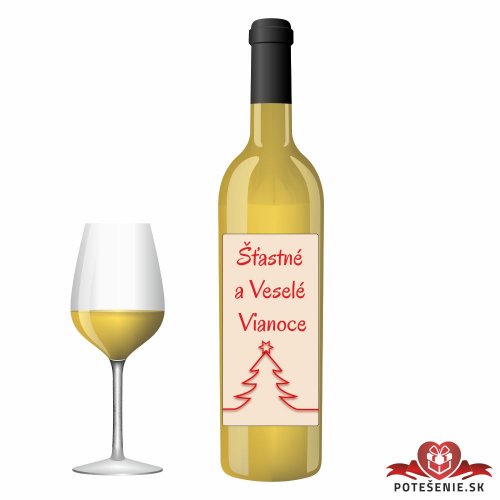 Vianočné darčekové víno, motív V060 - Vianočné darčekové víno