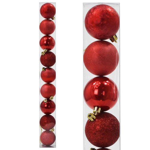 Gule vianočné 6cm 9ks - Vianočné dekorácie a ozdoby