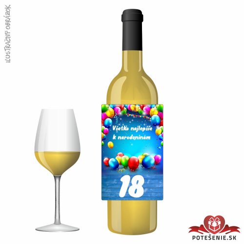 Narodeninové víno, číslo 18, motív 002