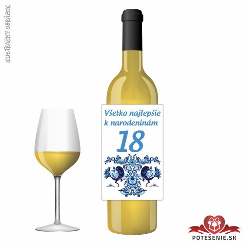 Narodeninové víno, číslo 18, motív 007