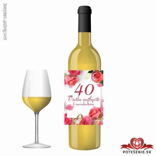 Narodeninové víno, číslo 40, motív 105