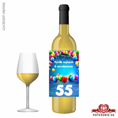 Narodeninové víno, číslo 55, motív 133