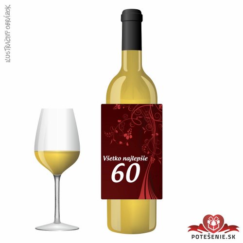 Narodeninové víno, číslo 60, motív 150 - 60