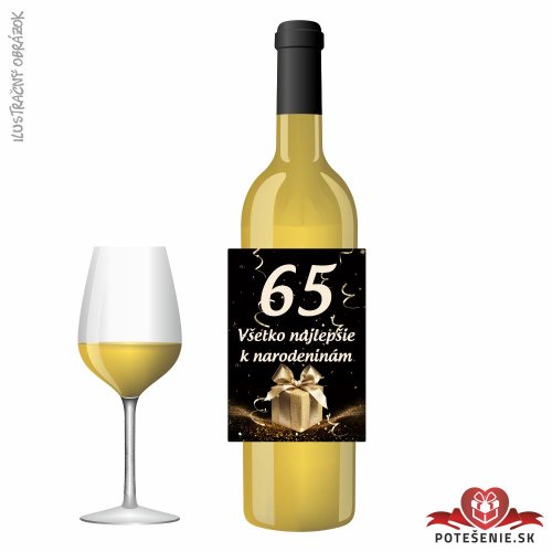 Narodeninové víno, číslo 65, motív 156 - 65
