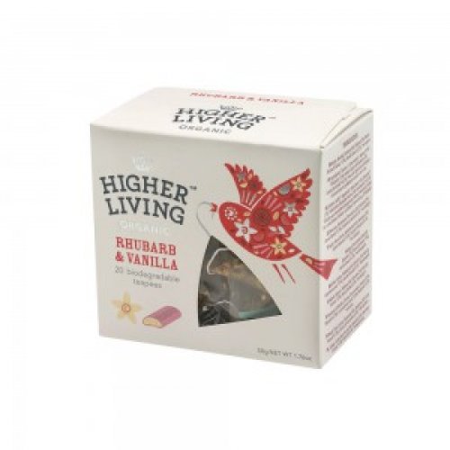 Rebarbora a Vanilka 50g (20 porcií) - Čaje Higher Living