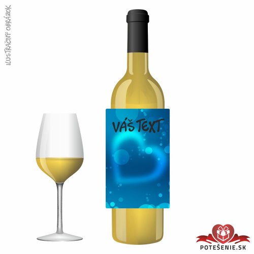 Valentínske darčekové víno, motív V075