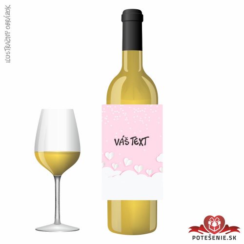 Valentínske darčekové víno, motív V051