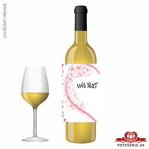 Valentínske darčekové víno, motív V048