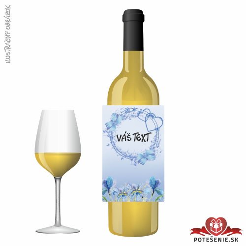 Valentínske darčekové víno, motív V033