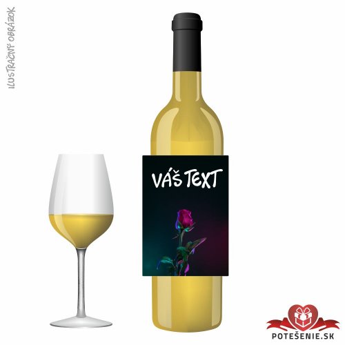 Valentínske darčekové víno, motív V005