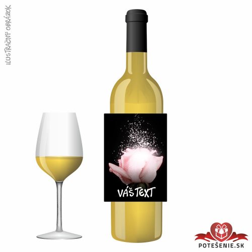 Valentínske darčekové víno, motív V003