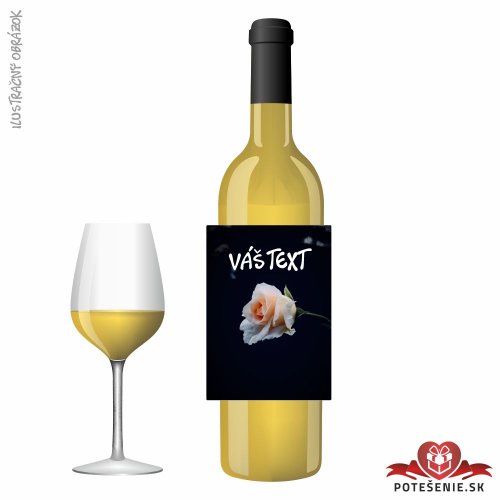 Valentínske darčekové víno, motív V002